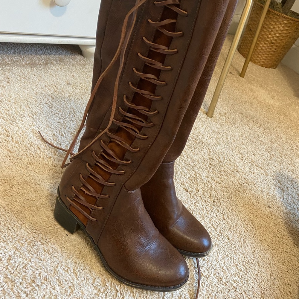 Brown Heeled Boots